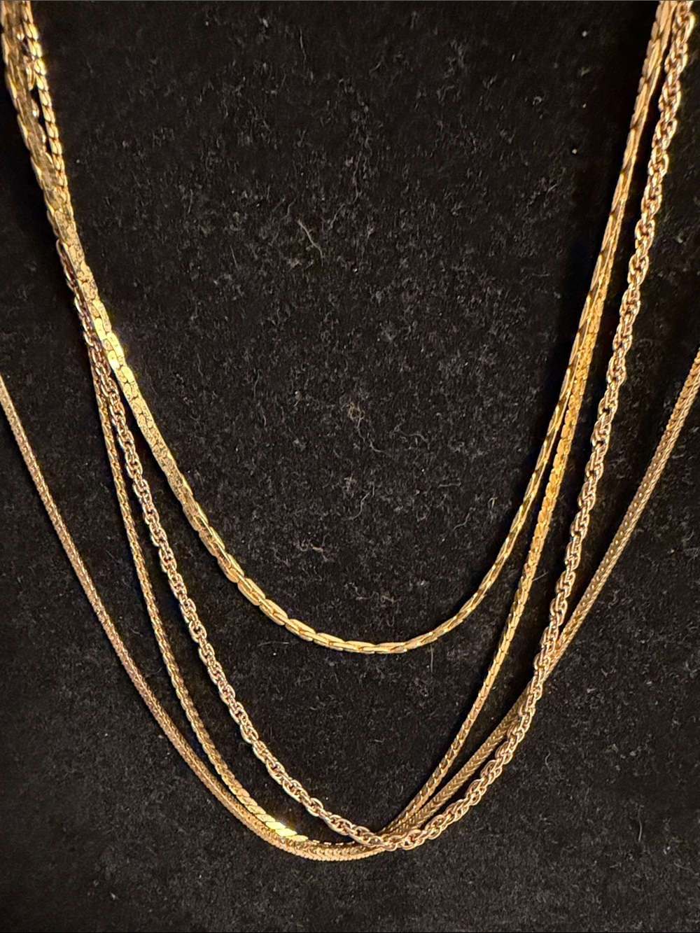 👑👑👑BOGOHO👑👑👑Gold Multi-Chain Layered Necklace Set (4)
